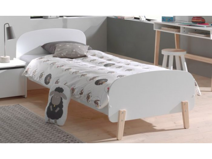 Vipack Kiddy Juniorsäng 90x200 cm, Vit