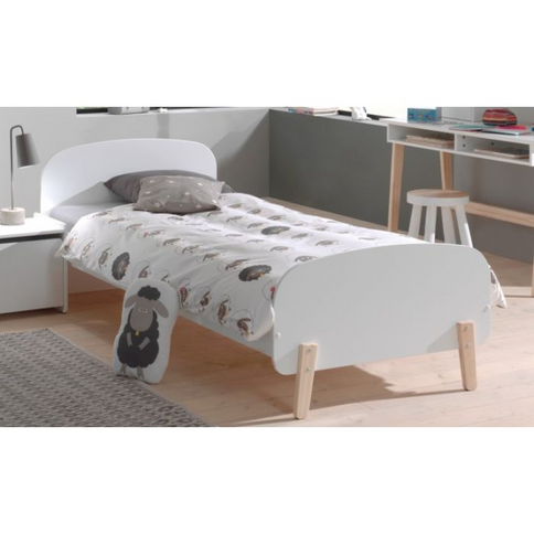 Vipack Kiddy Juniorsäng 90x200 cm, Vit