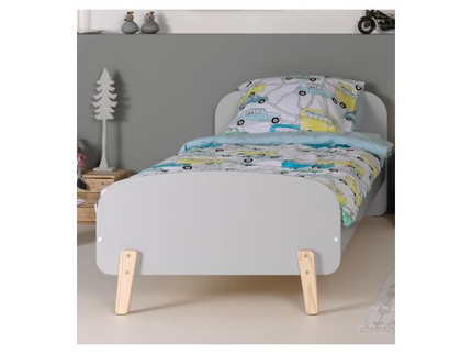 Vipack Kiddy Juniorsäng 90x200 cm, Grå