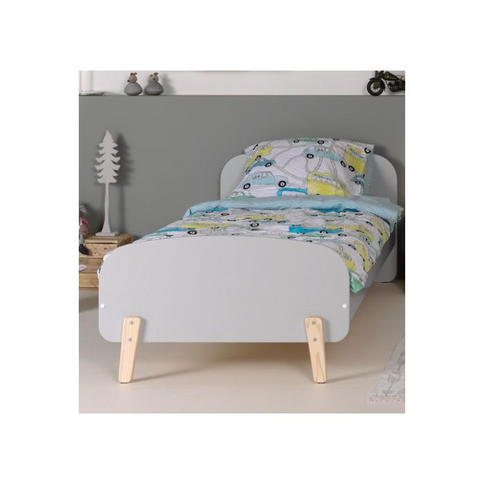 Vipack Kiddy Juniorsäng 90x200 cm, Grå