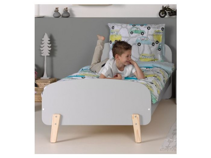 Vipack Kiddy Juniorsäng 90x200 cm, Grå