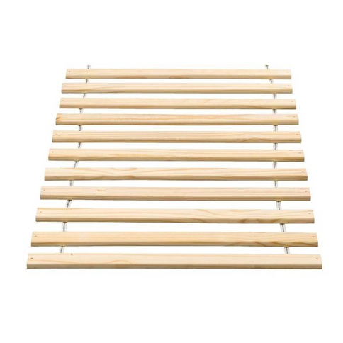 Vipack Hussäng Med Svart Tak + Madrass 90x200 cm, Vit