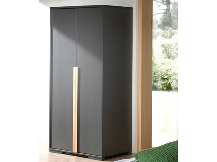 Vipack London 2-Dörrars Garderob, Antracit