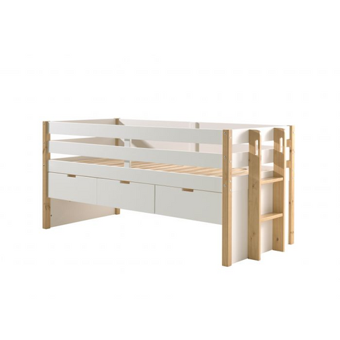 Vipack Margrit Säng Med 3 Lådor 90x200 cm, Vit