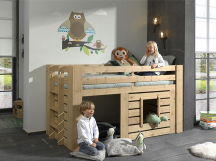 Vipack Oliver Loftsäng 90X200 cm, Ek