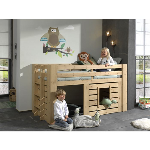 Vipack Oliver Loftsäng 90X200 cm, Ek