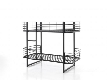 Vipack Oscar Våningssäng 90X200 cm, Svart