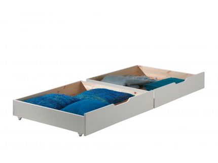 Vipack Scott Våningssäng Med lådor 90X200 cm, Vit