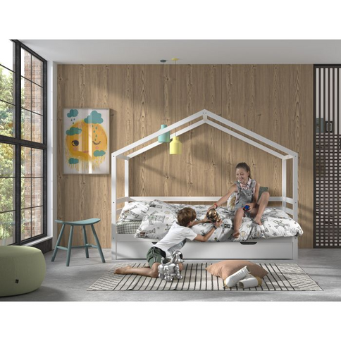 Vipack Dallas Hussäng Med Låda 90x200 cm, Vit