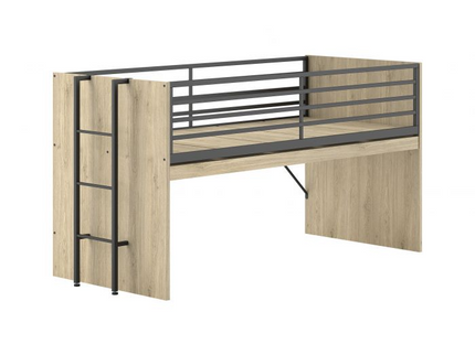 Vipack Sam Loftsäng Med Förvaring 90x200 cm, Ek