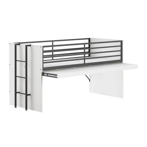 Vipack Sam Loftsäng Med Förvaringslådor 90x200 cm, Vit
