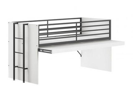 Vipack Sam Loftsäng Med Byråar 90x200 cm, Vit