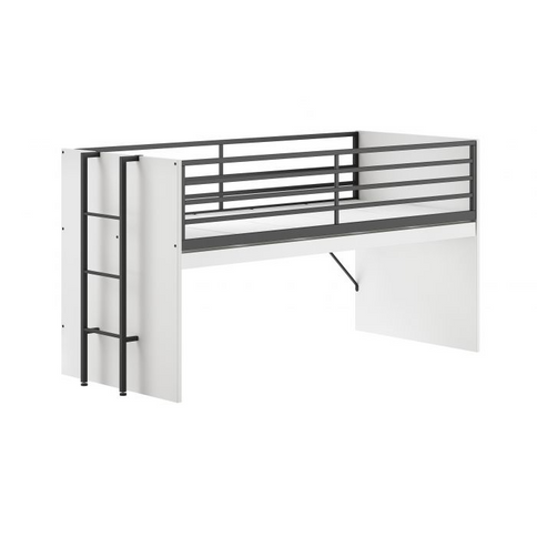 Vipack Sam Loftsäng Med Skåp 90x200 cm, Vit