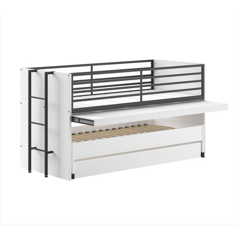 Vipack Sam Loftsäng Med Lådor Och Extrasäng 90X200 cm, Vit