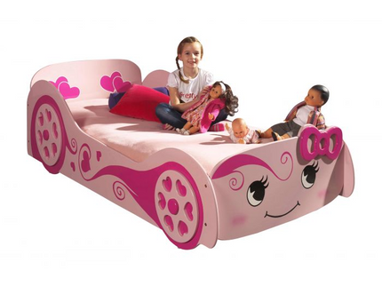 Vipack Bilsäng 90x200 cm, Rosa