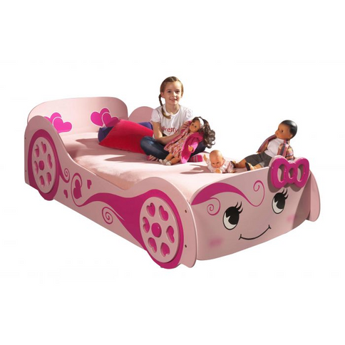 Vipack Bilsäng 90x200 cm, Rosa