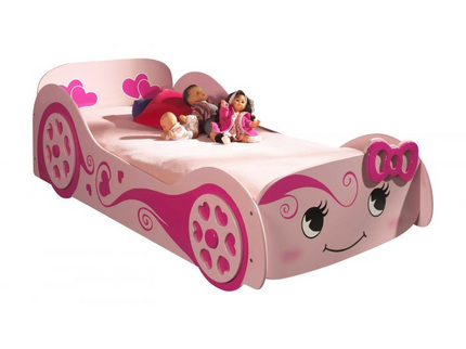 Vipack Bilsäng 90x200 cm, Rosa
