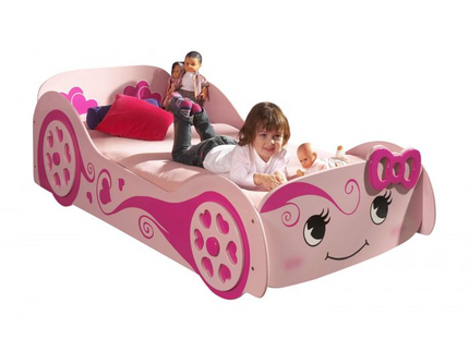 Vipack Bilsäng 90x200 cm, Rosa