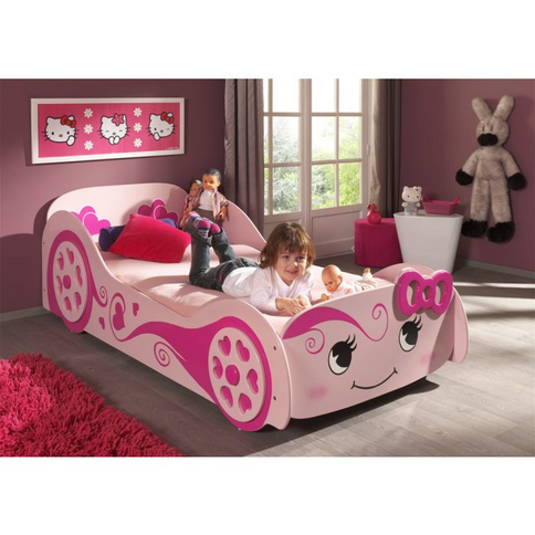 Vipack Bilsäng 90x200 cm, Rosa