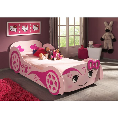 Vipack Bilsäng 90x200 cm, Rosa