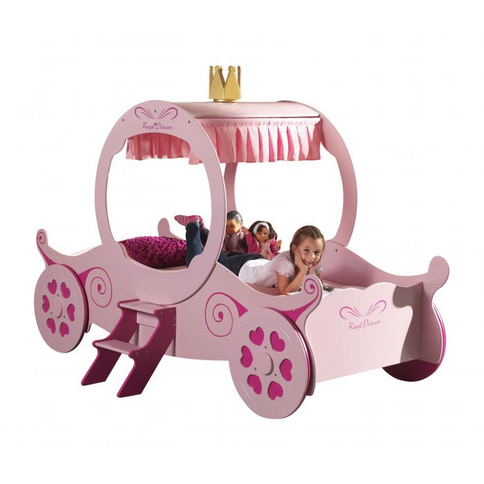 Vipack Bilsäng Princess Kate 90x200 cm, Rosa