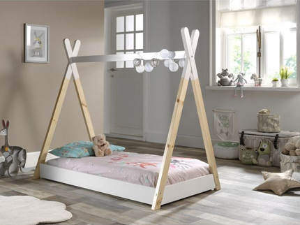 Vipack Tipi Juniorsäng 70X140 cm, Vit