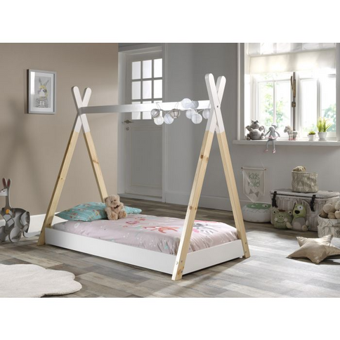 Vipack Tipi Juniorsäng 70X140 cm, Vit