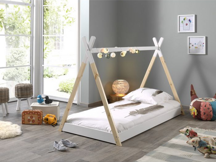 Vipack Tipi Juniorsäng 90X200 cm, Vit