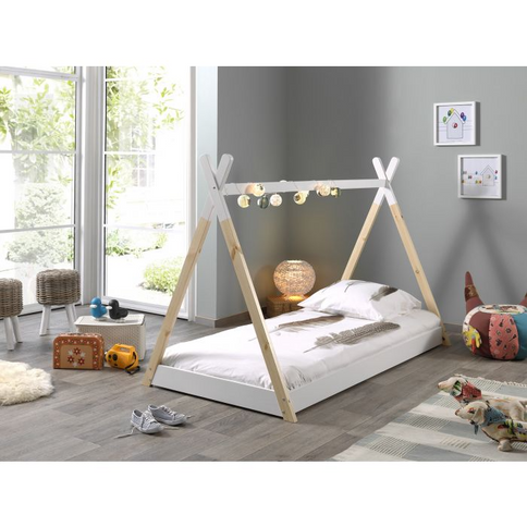 Vipack Tipi Juniorsäng 90X200 cm, Vit