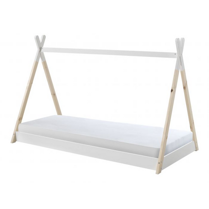 Vipack Tipi Juniorsäng Med Madrass 90x200 cm, Vit