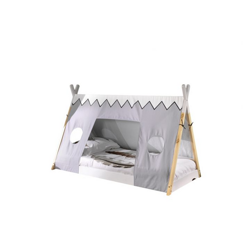 Vipack Tipi Juniorsäng Med Tält 90x200 cm, Vit