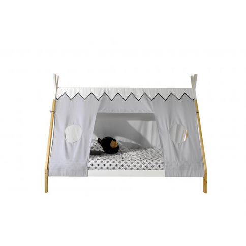 Vipack Tipi Juniorsäng Med Tält 90x200 cm, Natur