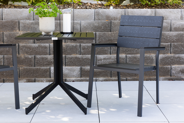 Venture Home Levels Matstolar 2-pack Svart Utomhus