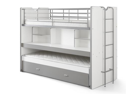 Vipack Bonny Våningssäng 90x200 cm, Silver