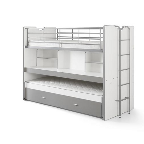 Vipack Bonny Våningssäng 90x200 cm, Silver