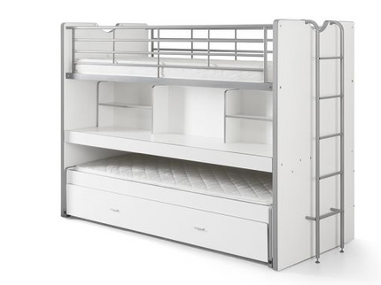Vipack Bonny Våningssäng 90x200 cm, Vit