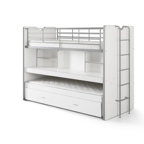 Vipack Bonny Våningssäng 90x200 cm, Vit