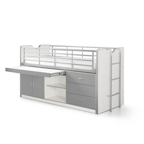 Vipack Bonny Loftsäng Säng 90x200 cm, Silver