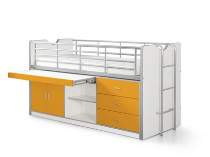 Vipack Bonny Loftsäng Säng 90x200 cm, Orange