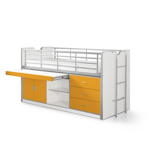 Vipack Bonny Loftsäng Säng 90x200 cm, Orange