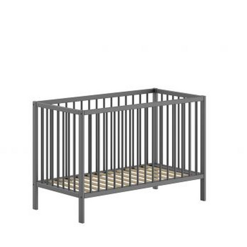 Vipack Dino Spjälsäng 60x120 cm, Antracit