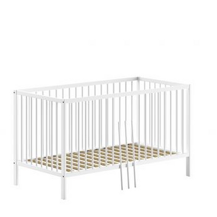 Vipack Dino Spjälsäng 70x140 cm, Vit