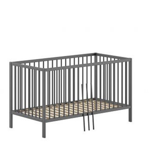 Vipack Dino Spjälsäng 70x140 cm, Antracit